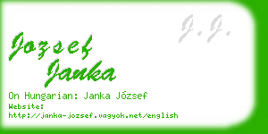 jozsef janka business card